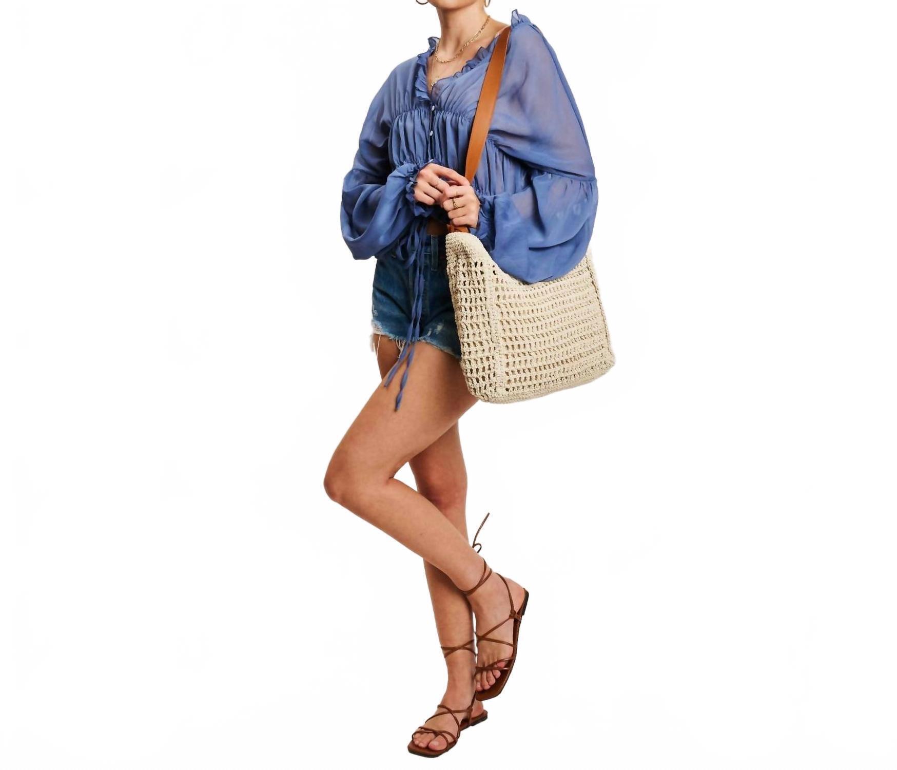 New Moda Luxe Women's Bree Shoulder Bag In Ivory Tan — image 7 of 8